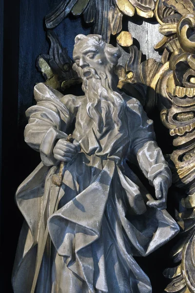 Άγιος Παύλος Άγαλμα Στο Παρεκκλήσι Της Παναγίας Της Καμενίτα Βράτα — Φωτογραφία Αρχείου