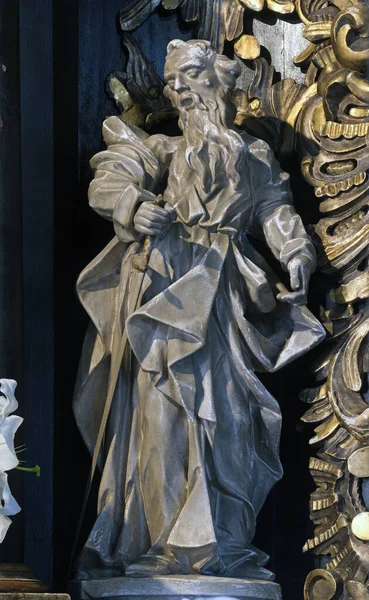 크로아티아 자그레브에 브라타 성모의 예배당에 조각상 — 스톡 사진