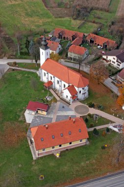 Hırvatistan 'ın Gornji Draganec kentinde Bakire Meryem Kilisesi Ziyareti