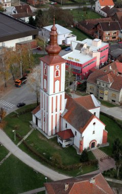 Hırvatistan 'ın Dubrava kentindeki St. Margaret Kilisesi
