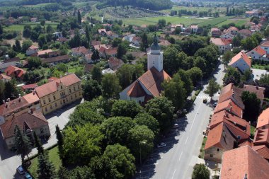 Parish Church of the Holy Trinity in Donja Stubica, Croatia clipart