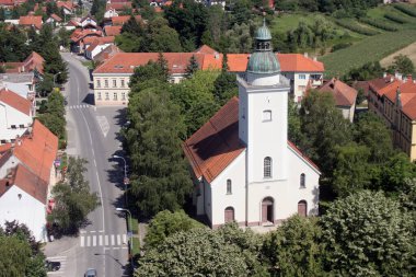 Parish Church of the Holy Trinity in Donja Stubica, Croatia clipart