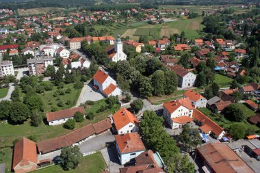 Parish Church of the Holy Trinity in Donja Stubica, Croatia clipart