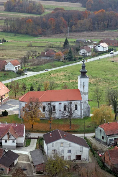 Chiesa Parrocchiale Visita Della Vergine Maria Gornji Draganec Croazia — Foto Stock