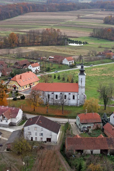 Igreja Paroquial Visitação Virgem Maria Gornji Draganec Croácia — Fotografia de Stock