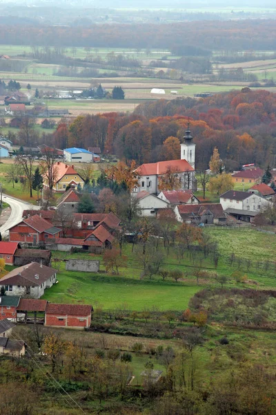 Farní Kostel Návštěva Panny Marie Gornji Draganec Chorvatsko — Stock fotografie