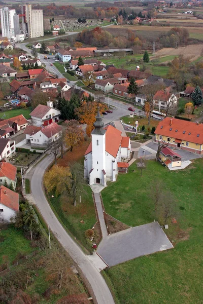 Farní Kostel Návštěva Panny Marie Gornji Draganec Chorvatsko — Stock fotografie