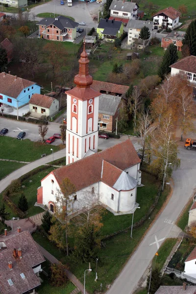 Ενοριακή Εκκλησία Της Αγίας Μαργαρίτας Στη Ντουμπράβα Της Κροατίας — Φωτογραφία Αρχείου
