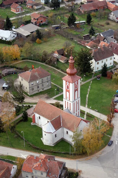 Iglesia Parroquial Santa Margarita Dubrava Croacia —  Fotos de Stock
