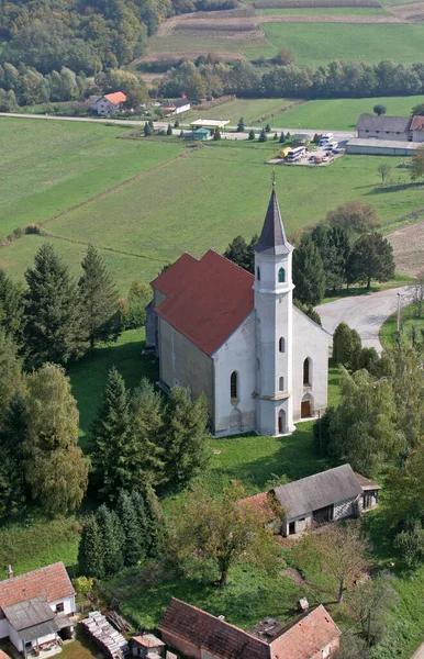 Igreja Assunção Virgem Maria Glogovnica Croácia — Fotografia de Stock