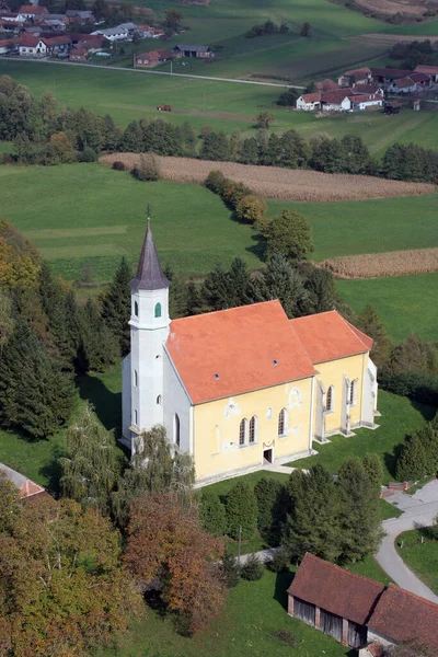 Iglesia Asunción Virgen María Glogovnica Croacia — Foto de Stock