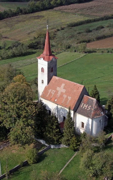 Church Saint John Baptist Gornja Jelenska Horvátország — Stock Fotó