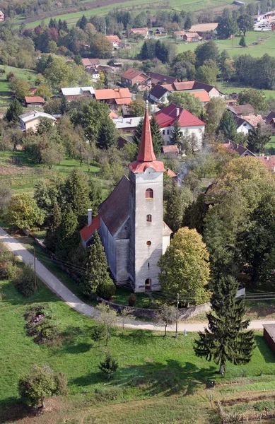 Kostel Jana Křtitele Gornji Jelenské Chorvatsko — Stock fotografie