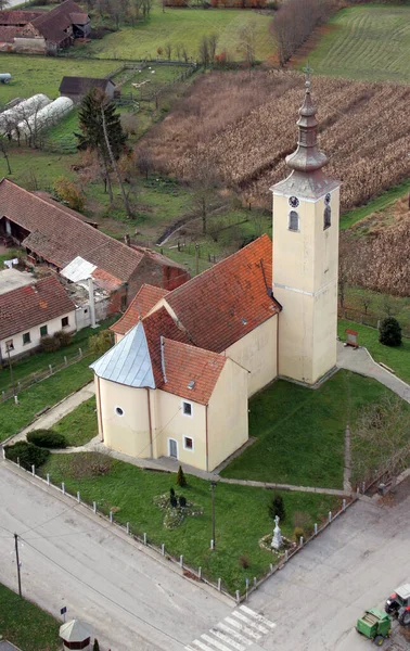 Kościół Nawiedzenia Najświętszej Marii Panny Cirkvena Chorwacja — Zdjęcie stockowe