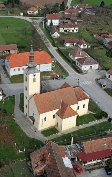 Iglesia Parroquial Visitación Virgen María Cirkvena Croacia — Foto de Stock