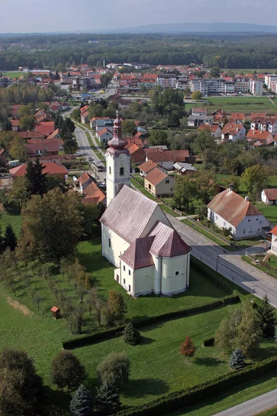 Farní Kostel Navštívení Panny Marie Garesnici Chorvatsko — Stock fotografie