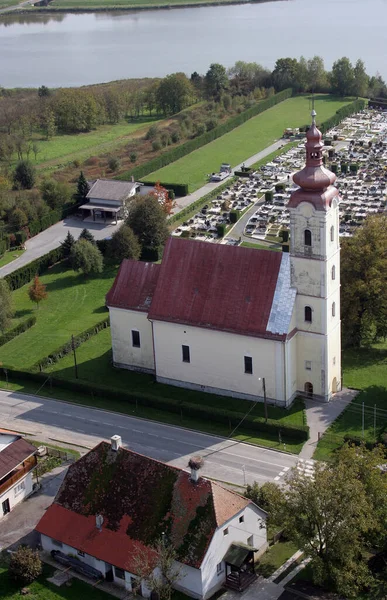 Parish Church Visitation Virgin Mary Garesnica Croatia — Stock Photo, Image
