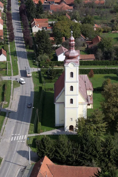 Parish Church Visitation Virgin Mary Garesnica Croatia — Stock Photo, Image