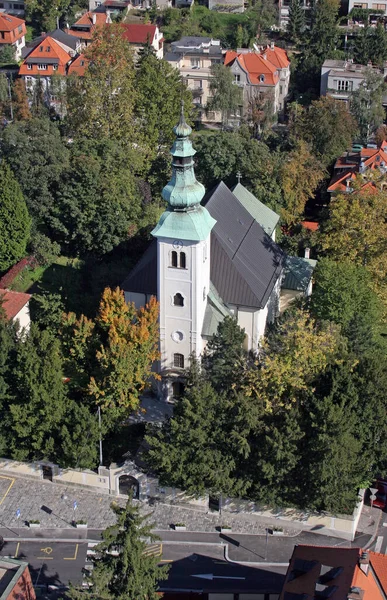 Igreja São João Batista Zagreb Croácia — Fotografia de Stock