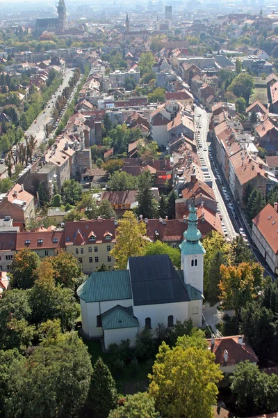 Церковь Святого Иоанна Крестителя Загребе Хорватия — стоковое фото