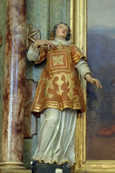 Statue Des Heiligen Der Kirche Des Heiligen Franz Xaver Vugrovec — Stockfoto