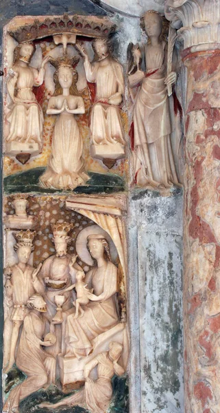 Altare Maggiore Nel Santuario Nostra Signora Carsko Polje Cara Croazia — Foto Stock