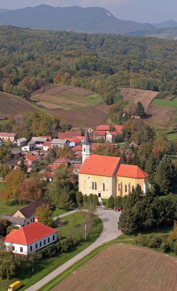 Iglesia Asunción Virgen María Glogovnica Croacia —  Fotos de Stock