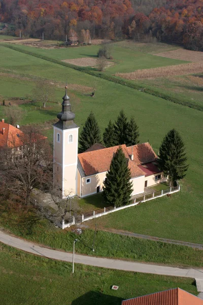 Kyrkan Sankt Nikolaus Donja Zelina Kroatien — Stockfoto