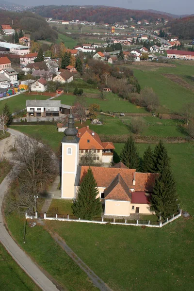 Farní Kostel Mikuláše Donji Zelině Chorvatsko — Stock fotografie