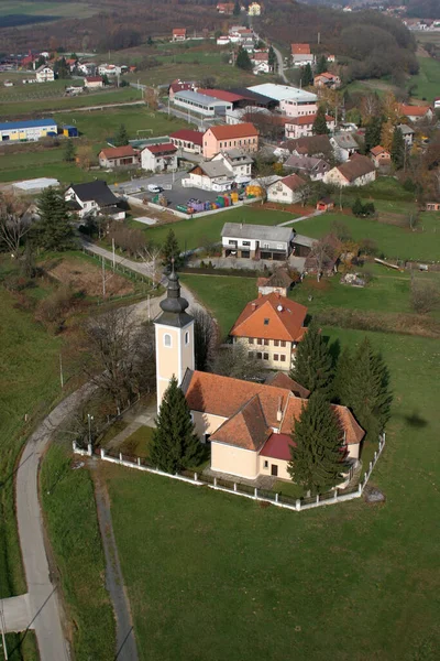 Iglesia Parroquial San Nicolás Donja Zelina Croacia —  Fotos de Stock