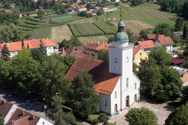 Igreja Paroquial Santíssima Trindade Donja Stubica Croácia — Fotografia de Stock