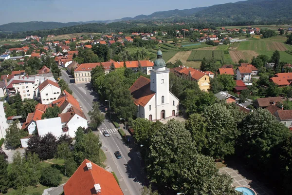 Den Heliga Treenighetens Församlingskyrka Donja Stubica Kroatien — Stockfoto