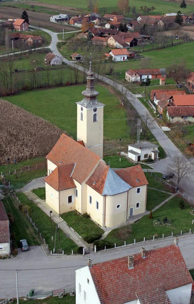 Chiesa Parrocchiale Della Visitazione Della Vergine Maria Cirkvena Croazia — Foto Stock