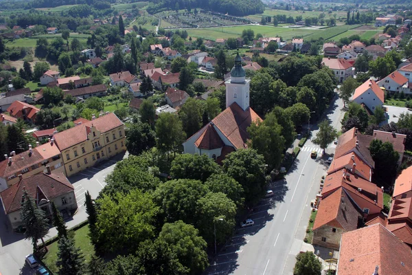 Farní Kostel Nejsvětější Trojice Donji Stubici Chorvatsko Stock Obrázky