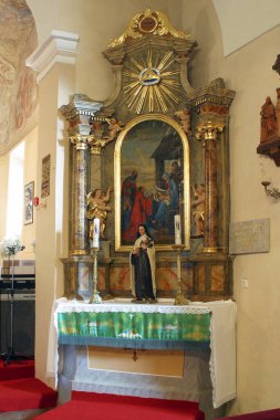 Altar of the Holy Three Kings in the parish Church of the Visitation of the Virgin Mary in Vinagora, Croatia