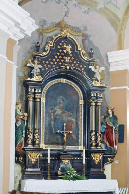 Altar of Our Lady of Sorrows in the church of St. Clare of Assisi in Zagreb, Croatia