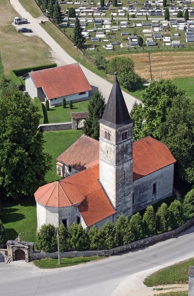 Kerk Van Heilige Maagd Maria Van Sneeuwen Volavje Kroatië — Stockfoto