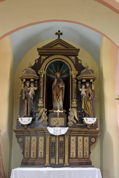 Valentin Altar Der Kirche Martin Breznicki Hum Kroatien — Stockfoto