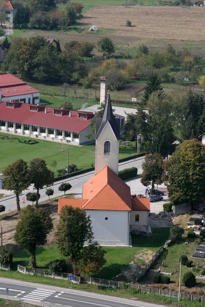 Церква Святого Мартіна Брезницькому Хумі Хорватія — стокове фото