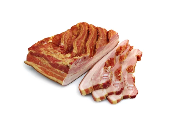 Gerookte ribben en vlees — Stockfoto