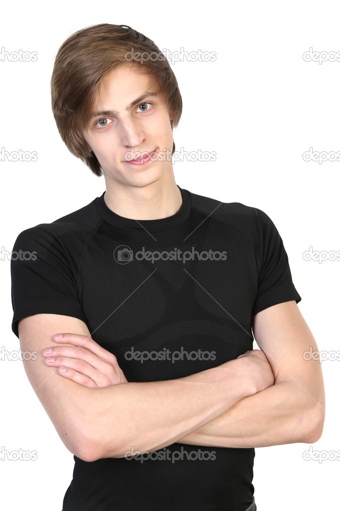 Portrait of young Caucasian man smiling