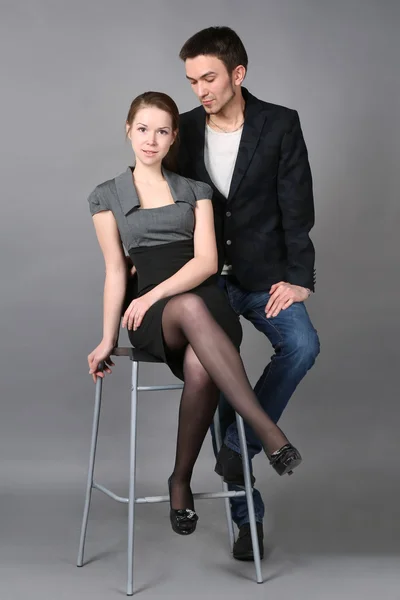 Retrato de pareja joven — Foto de Stock
