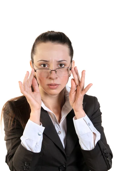 Surprised business woman — Stock Photo, Image