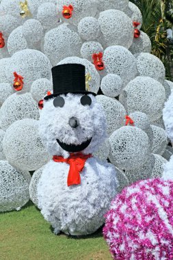 Noel ağacı arka plan kardan adam