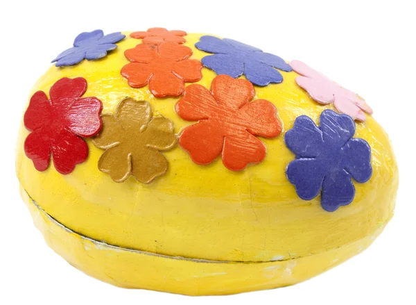 Huevo amarillo de Pascua — Foto de Stock