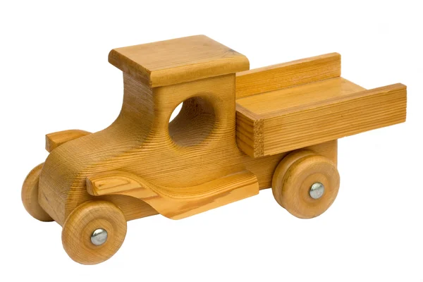 Wooden toy truck — Stok fotoğraf