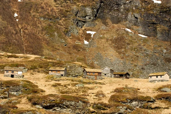 Cabins in the mountains — Stock Photo, Image