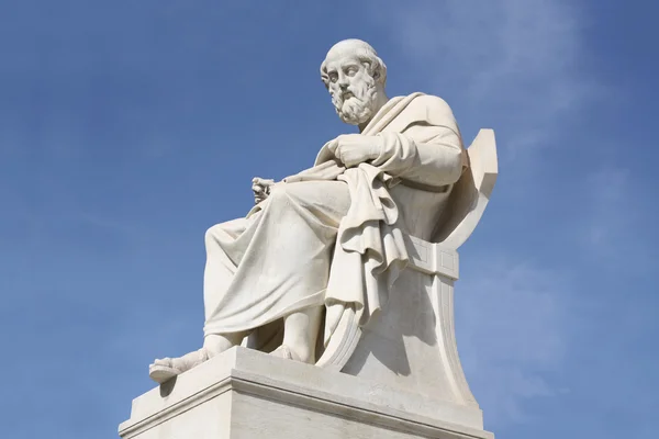 Statue of philosopher Plato in Athens, Greece — Stock Photo, Image