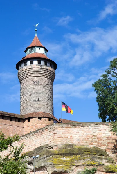 Sinwell Tower at Nuremberg Imperial Castle — Stok fotoğraf