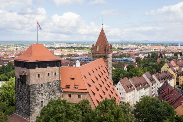 Towers in Nuremberg castle — Stock Photo, Image